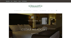 Desktop Screenshot of cedarmeadows.com